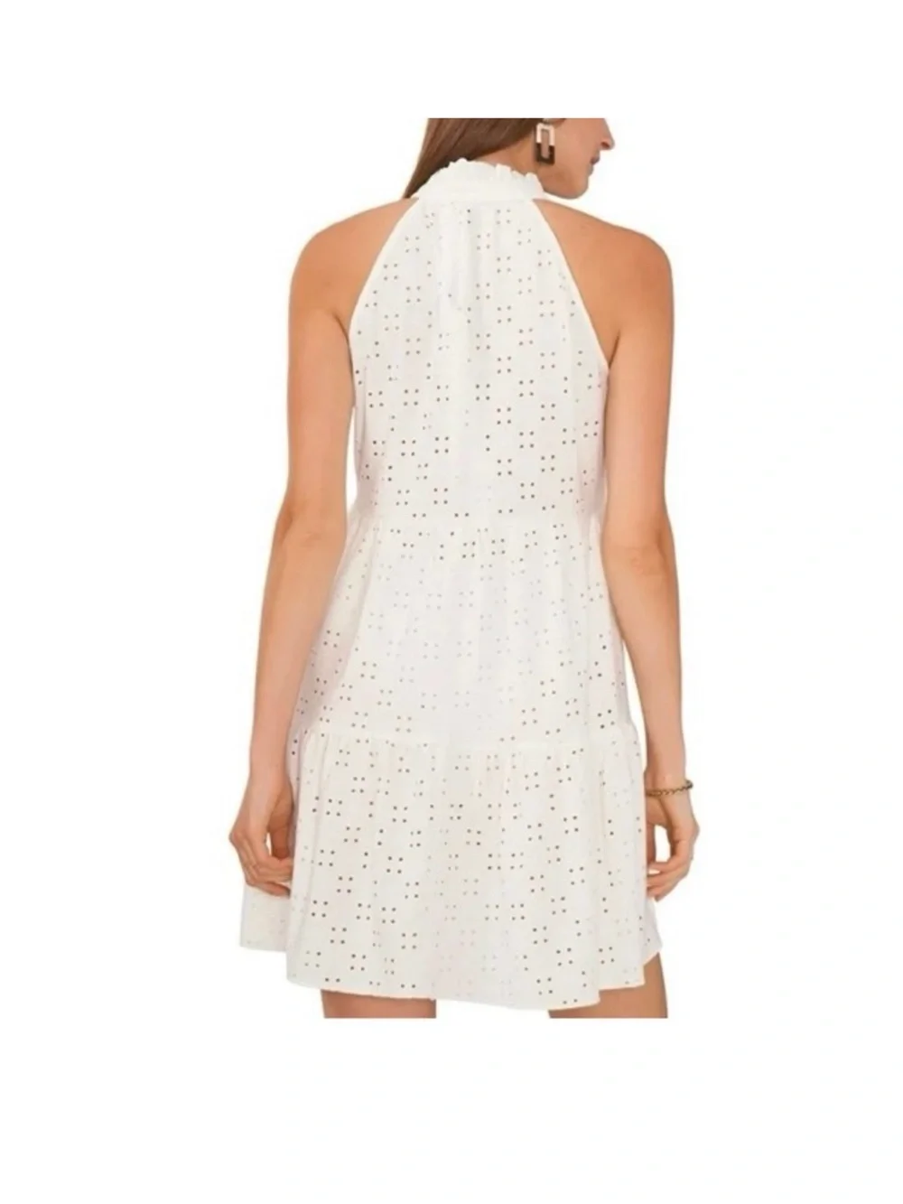 NWT 1.State beach Women's Eyelet cover up dress - New Ivory White - Picture 2 of 10